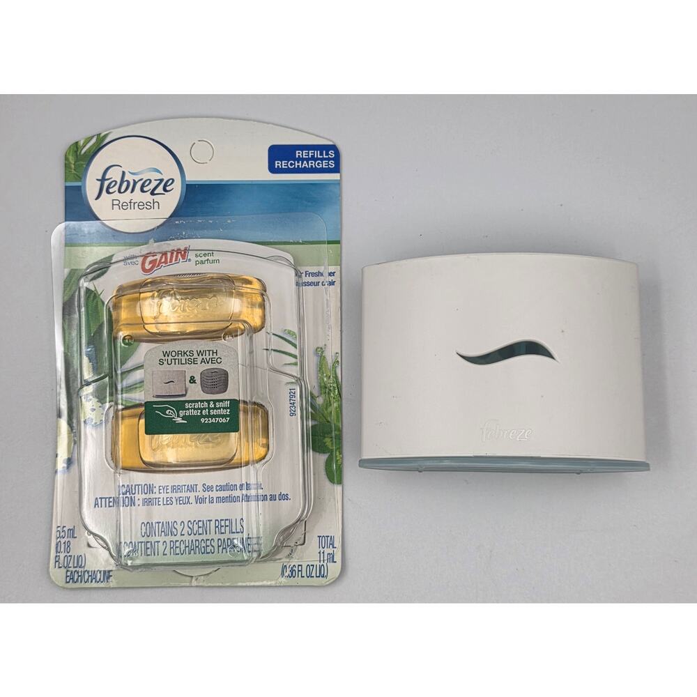 Febreze Set & Refresh Air Freshener Refill Pack For Small Spaces GAIN Scent